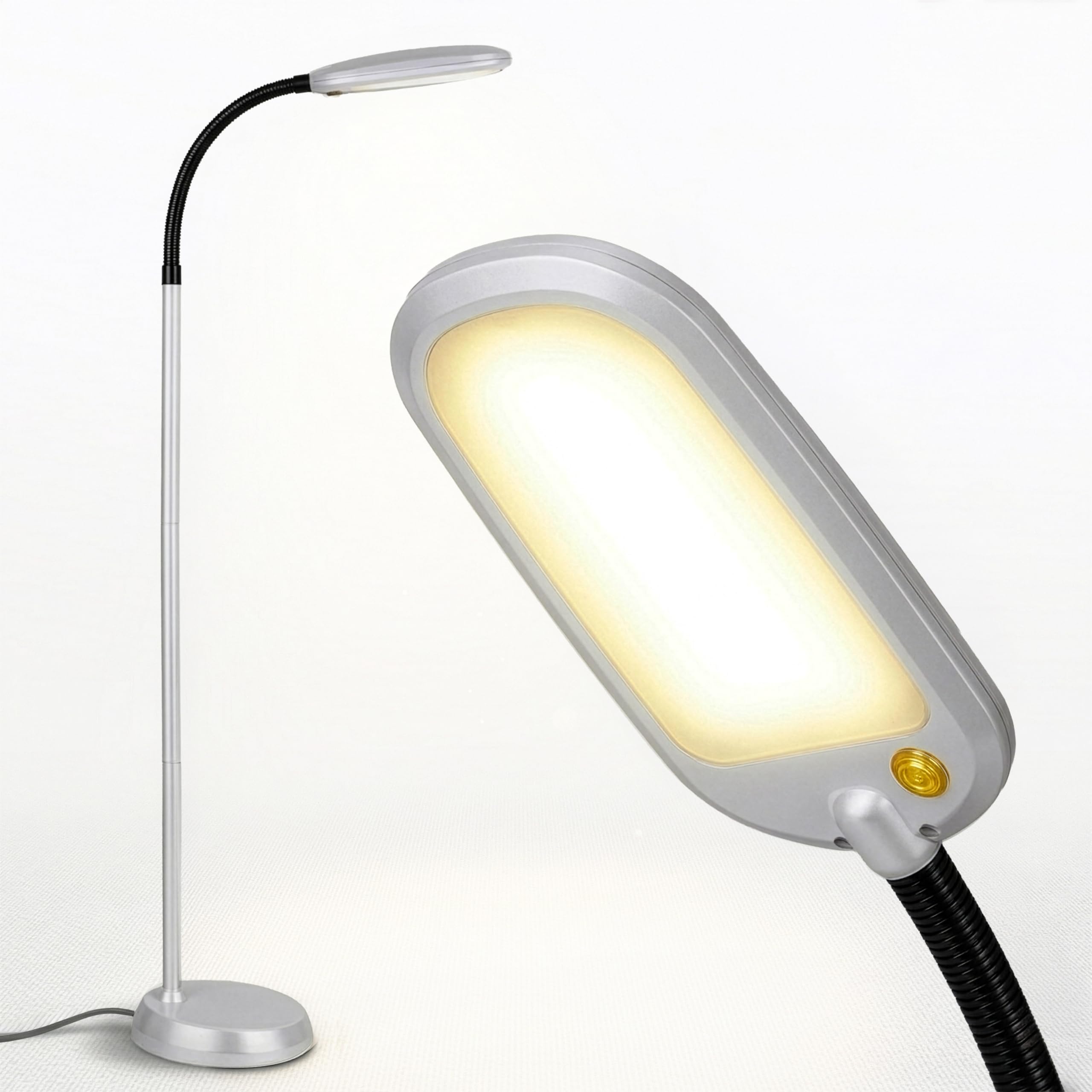 Brightech Litespan Slim LED Floor Reading Lamp with Adjustable